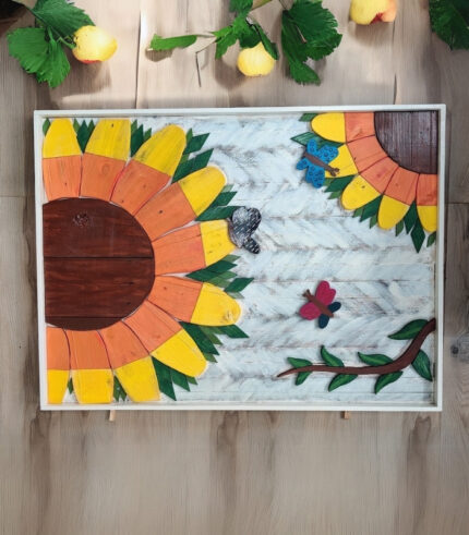 Distressed Sunflower Yard